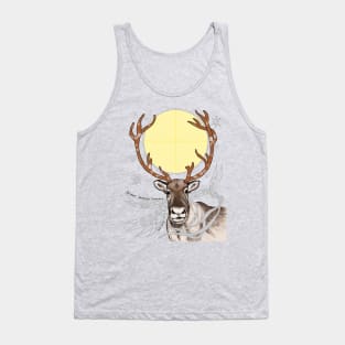 Reindeer Mother-dark background Tank Top